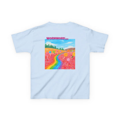 WORNWORD Kids Mid-Weight Tee - Rainbow Road “Follow the Candy Path!”