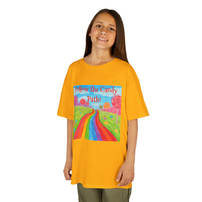 WORNWORD Kids Mid-Weight Tee - Rainbow Road “Follow the Candy Path!”