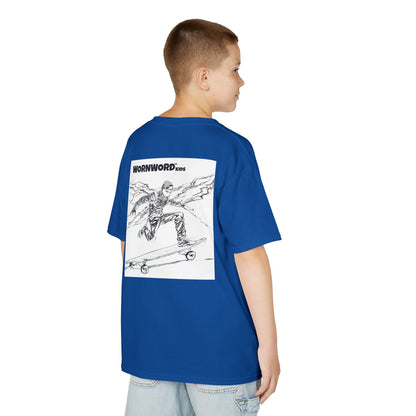 WORNWORD Kids™ Youth Mid-Weight Tee - Lightning Bolt "Charged Up and Rolling!"