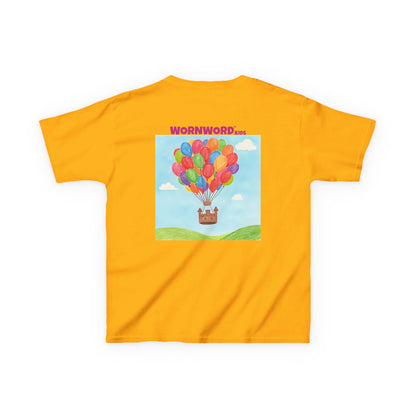 WORNWORD Kids Mid-Weight Tee - Floating Castle “Upside-Down = Right Side Fun!”