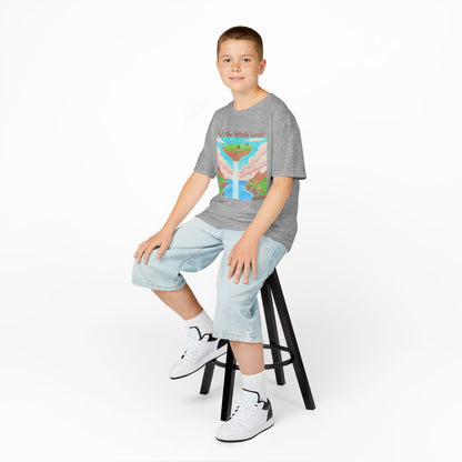 WORNWORD Kids Mid-Weight Tee - Waterfall Islands “Sky’s the Splash Limit!”