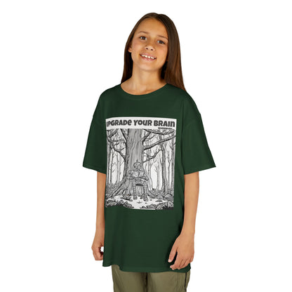 WORNWORD Kids™ Youth Mid-Weight Tee - Robot "Upgrade Your Brain"