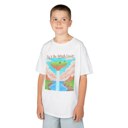 WORNWORD Kids Mid-Weight Tee - Waterfall Islands “Sky’s the Splash Limit!”