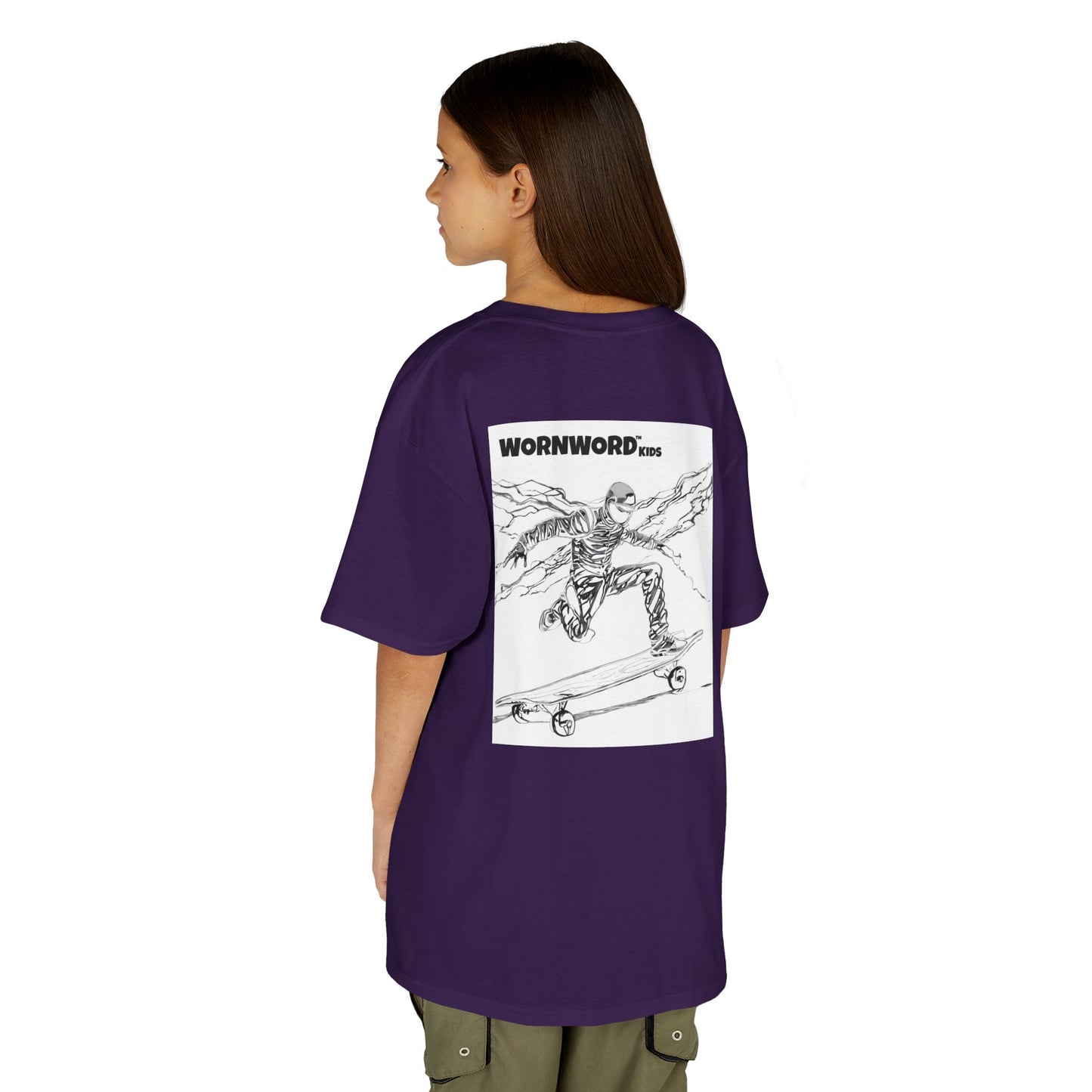 WORNWORD Kids™ Youth Mid-Weight Tee - Lightning Bolt "Charged Up and Rolling!"