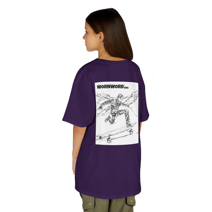 WORNWORD Kids™ Youth Mid-Weight Tee - Lightning Bolt "Charged Up and Rolling!"