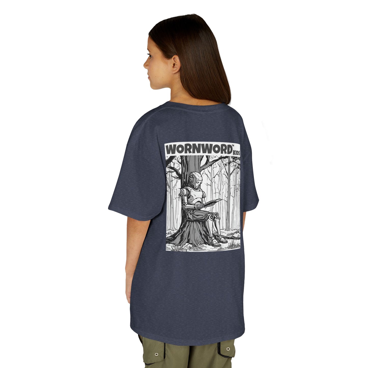 WORNWORD Kids™ Youth Mid-Weight Tee - Robot "Upgrade Your Brain"