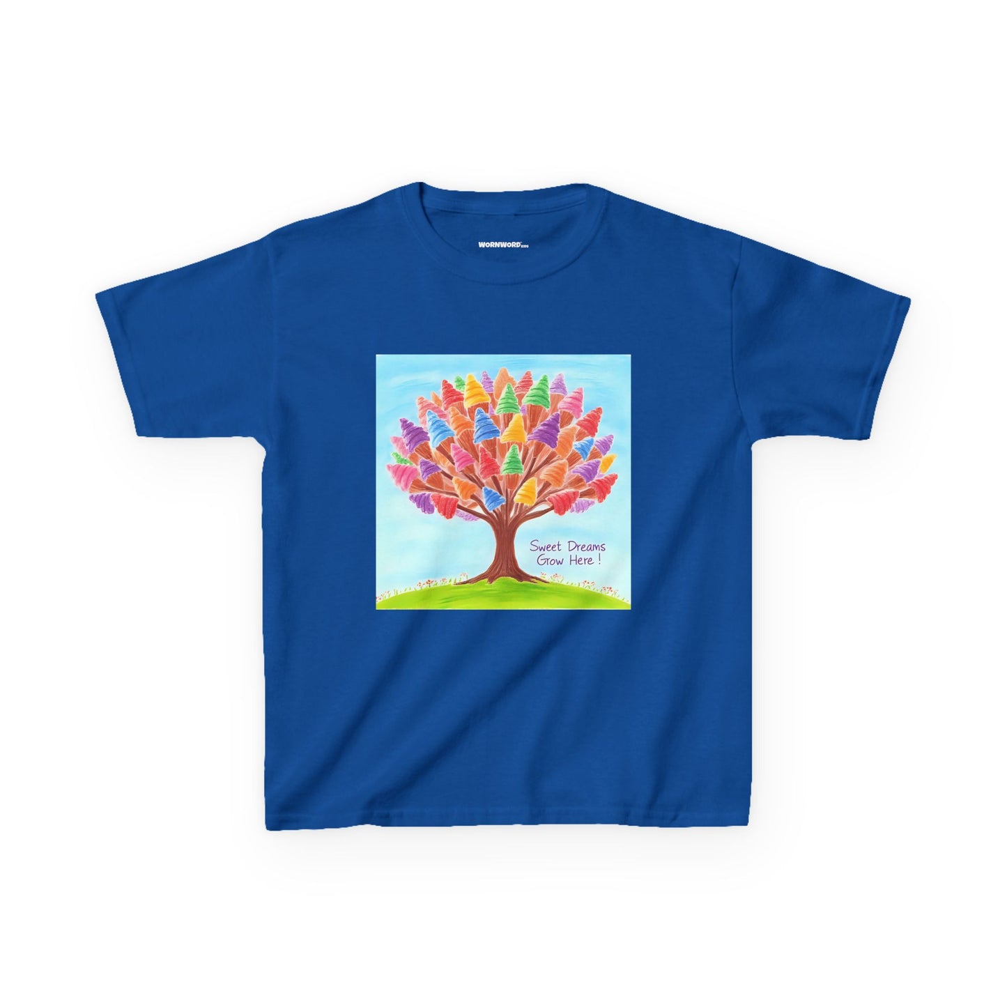 WORNWORD Kids Mid-Weight Tee - Ice-Cream Tree “Sweet Dreams Grow Here!”