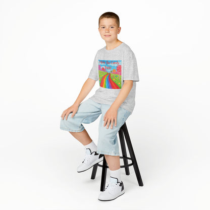 WORNWORD Kids Mid-Weight Tee - Rainbow Road “Follow the Candy Path!”