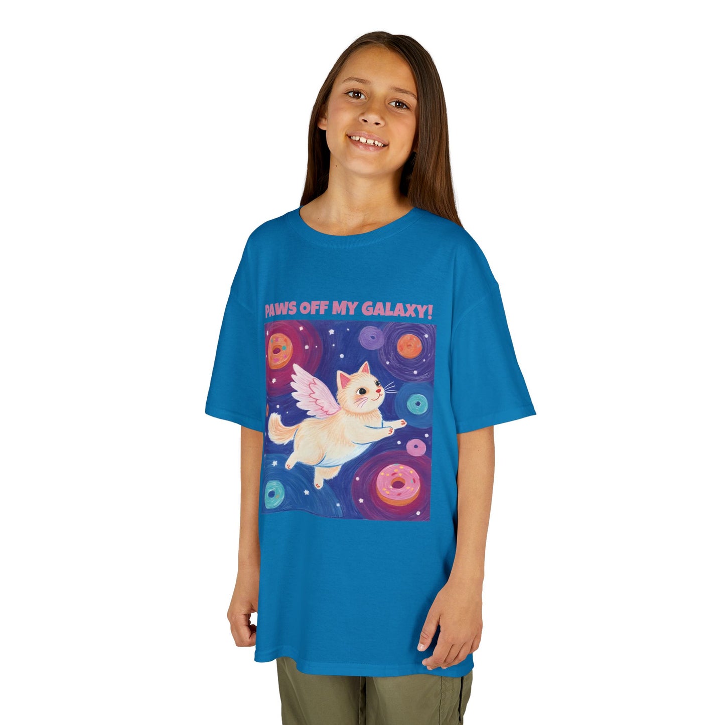 WORNWORD Kids Mid-Weight Tee - Cat Lovers "Paws Off My Galaxy!"