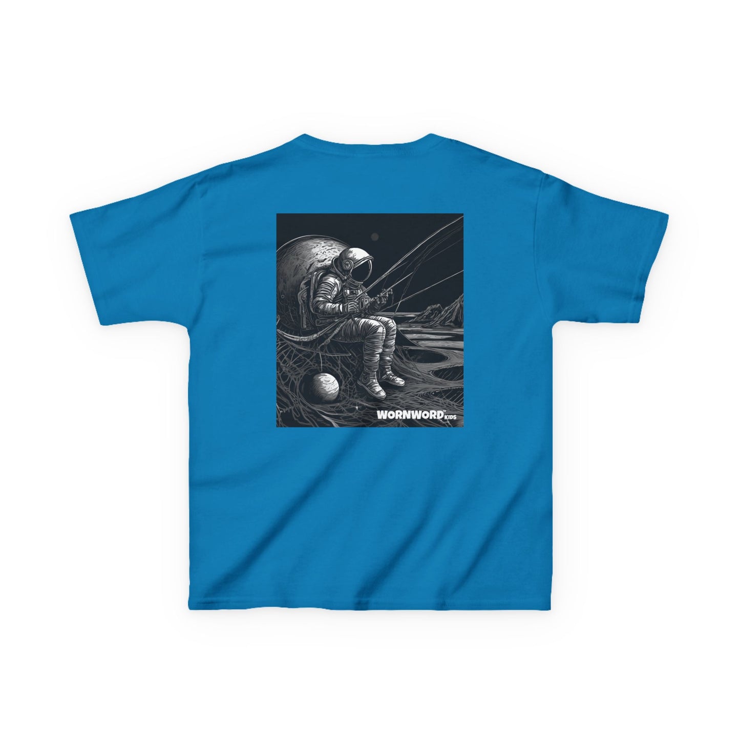 WORNWORD Kids™ Youth Mid-Weight Tee - Astronaut "Hooked on the Universe!