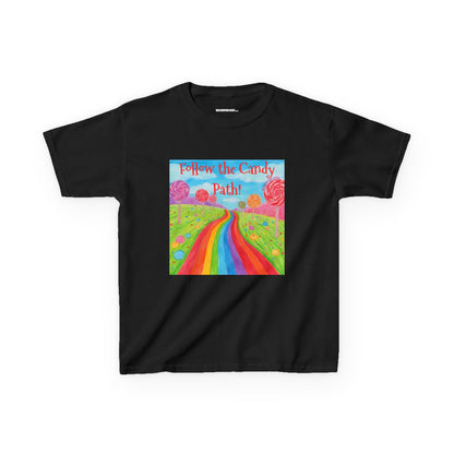 WORNWORD Kids Mid-Weight Tee - Rainbow Road “Follow the Candy Path!”