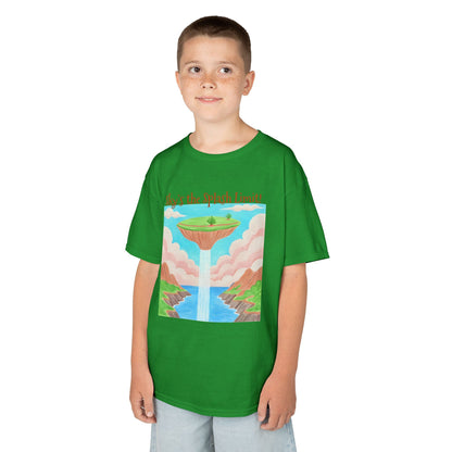 WORNWORD Kids Mid-Weight Tee - Waterfall Islands “Sky’s the Splash Limit!”