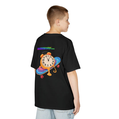 WORNWORD Kids Mid-Weight Tee - Melting Clock “Skate Through Time!”