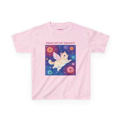 WORNWORD Kids Mid-Weight Tee - Cat Lovers "Paws Off My Galaxy!"