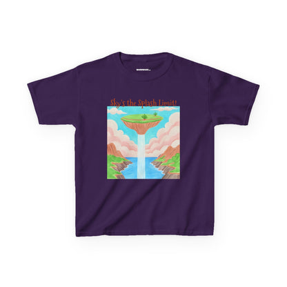 WORNWORD Kids Mid-Weight Tee - Waterfall Islands “Sky’s the Splash Limit!”