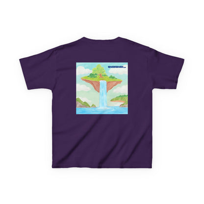 WORNWORD Kids Mid-Weight Tee - Waterfall Islands “Sky’s the Splash Limit!”