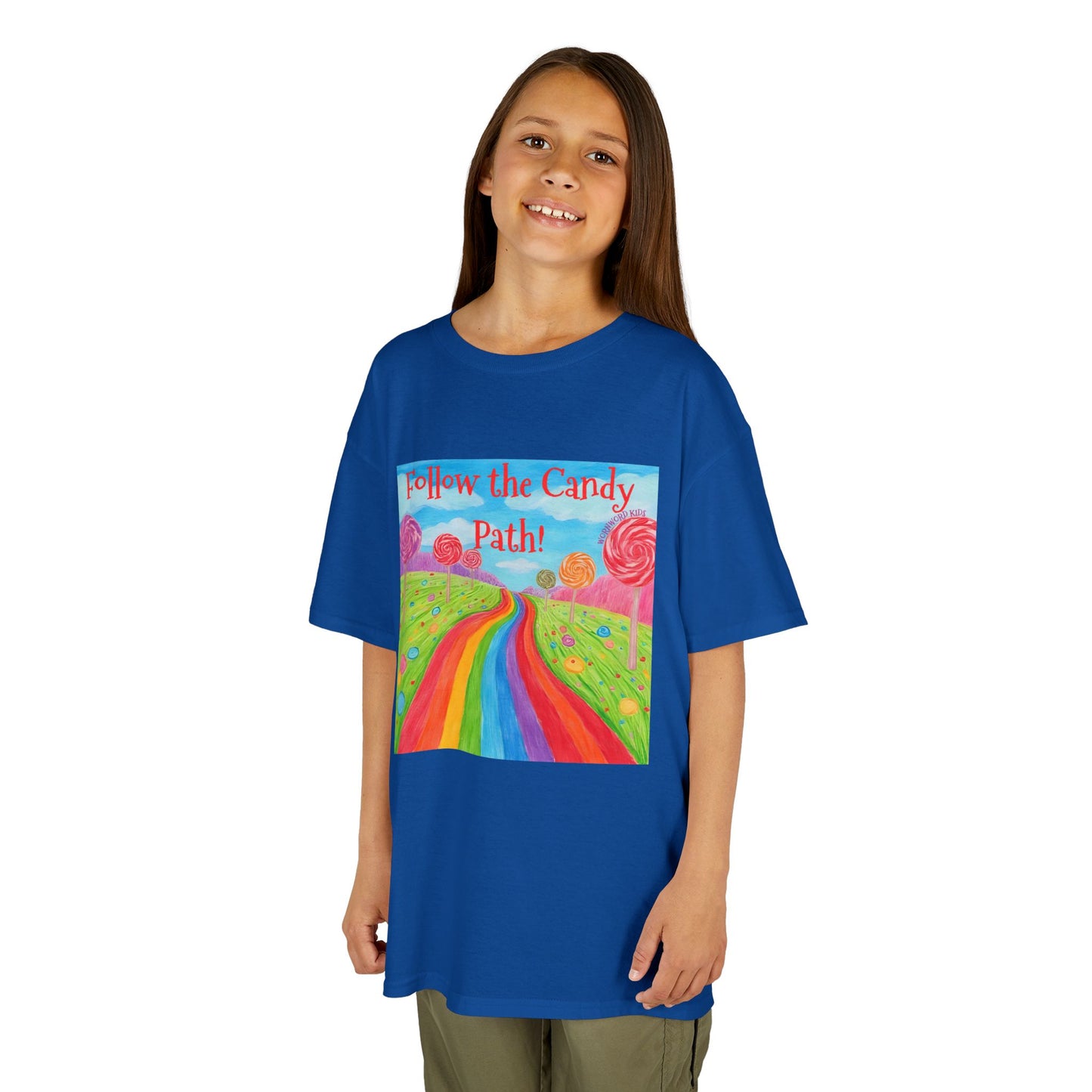 WORNWORD Kids Mid-Weight Tee - Rainbow Road “Follow the Candy Path!”