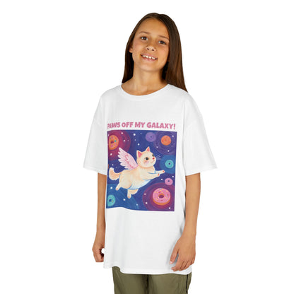 WORNWORD Kids Mid-Weight Tee - Cat Lovers "Paws Off My Galaxy!"