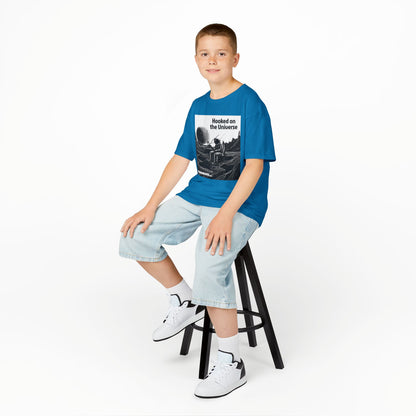 WORNWORD Kids™ Youth Mid-Weight Tee - Astronaut "Hooked on the Universe!