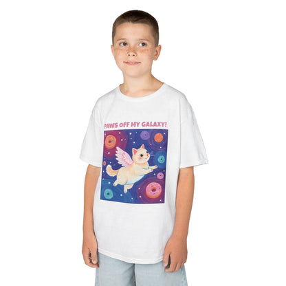 WORNWORD Kids Mid-Weight Tee - Cat Lovers "Paws Off My Galaxy!"