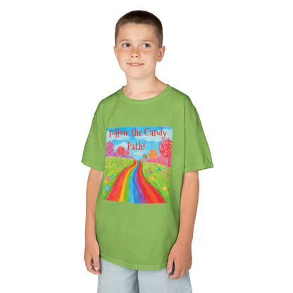 WORNWORD Kids Mid-Weight Tee - Rainbow Road “Follow the Candy Path!”