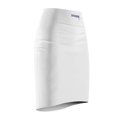 SIXTEENVIBE Grace TONEVIVE™ Pencil Skirt - White Whisper