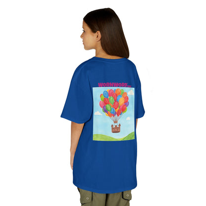 WORNWORD Kids Mid-Weight Tee - Floating Castle “Upside-Down = Right Side Fun!”