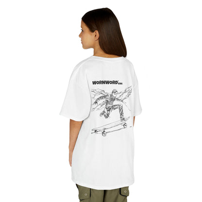 WORNWORD Kids™ Youth Mid-Weight Tee - Lightning Bolt "Charged Up and Rolling!"