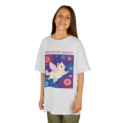 WORNWORD Kids Mid-Weight Tee - Cat Lovers "Paws Off My Galaxy!"