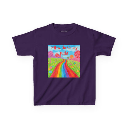 WORNWORD Kids Mid-Weight Tee - Rainbow Road “Follow the Candy Path!”