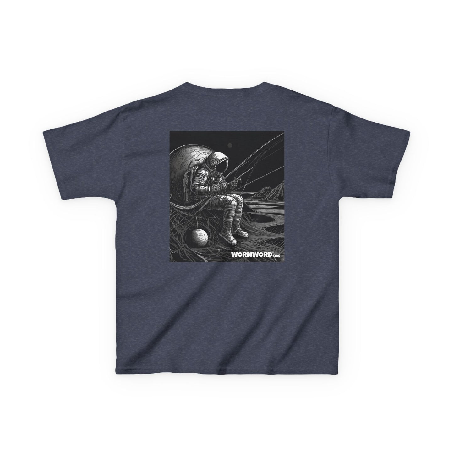 WORNWORD Kids™ Youth Mid-Weight Tee - Astronaut "Hooked on the Universe!
