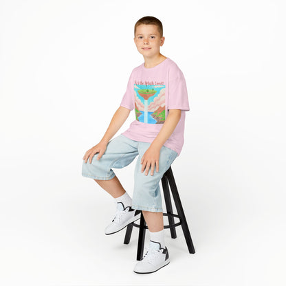 WORNWORD Kids Mid-Weight Tee - Waterfall Islands “Sky’s the Splash Limit!”