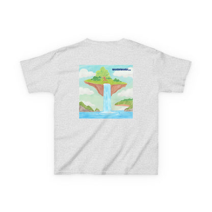 WORNWORD Kids Mid-Weight Tee - Waterfall Islands “Sky’s the Splash Limit!”