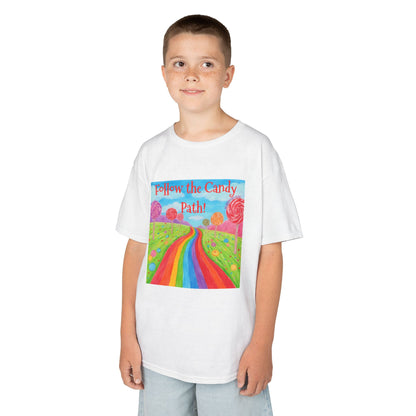 WORNWORD Kids Mid-Weight Tee - Rainbow Road “Follow the Candy Path!”
