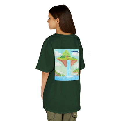 WORNWORD Kids Mid-Weight Tee - Waterfall Islands “Sky’s the Splash Limit!”