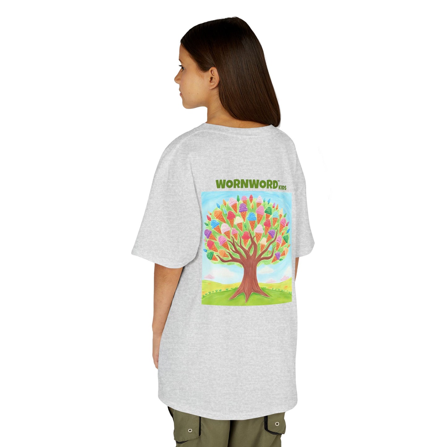WORNWORD Kids Mid-Weight Tee - Ice-Cream Tree “Sweet Dreams Grow Here!”