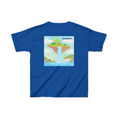 WORNWORD Kids Mid-Weight Tee - Waterfall Islands “Sky’s the Splash Limit!”