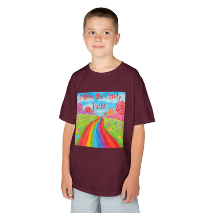 WORNWORD Kids Mid-Weight Tee - Rainbow Road “Follow the Candy Path!”