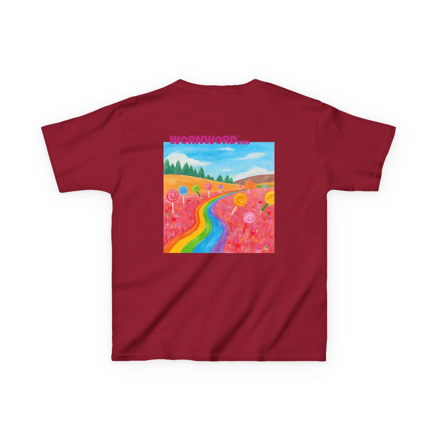 WORNWORD Kids Mid-Weight Tee - Rainbow Road “Follow the Candy Path!”