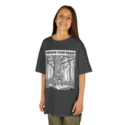 WORNWORD Kids™ Youth Mid-Weight Tee - Robot "Upgrade Your Brain"