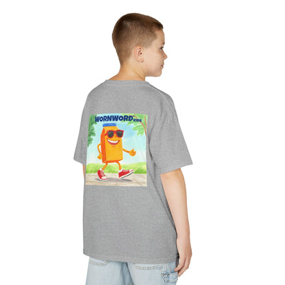 WORNWORD Kids Mid-Weight Tee - Walking Juice Box “Sip Happens. Keep Rollin’!