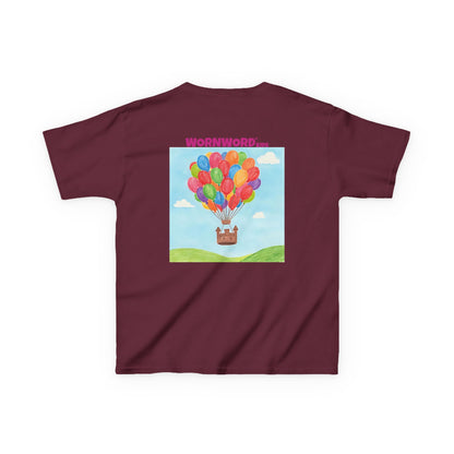 WORNWORD Kids Mid-Weight Tee - Floating Castle “Upside-Down = Right Side Fun!”