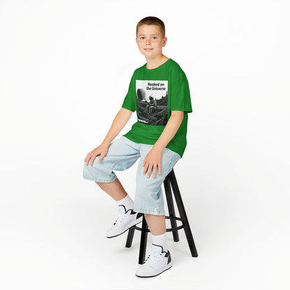 WORNWORD Kids™ Youth Mid-Weight Tee - Astronaut "Hooked on the Universe!