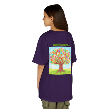WORNWORD Kids Mid-Weight Tee - Ice-Cream Tree “Sweet Dreams Grow Here!”
