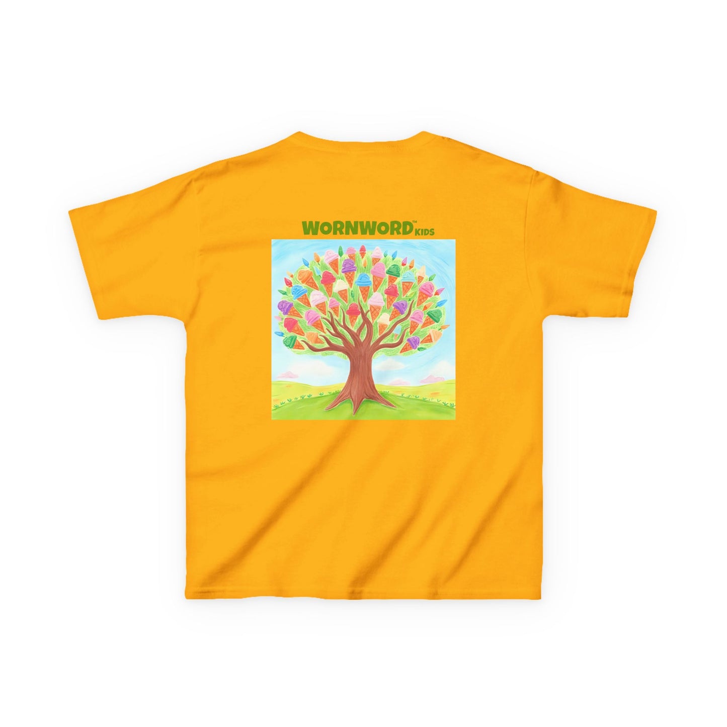 WORNWORD Kids Mid-Weight Tee - Ice-Cream Tree “Sweet Dreams Grow Here!”