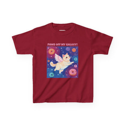 WORNWORD Kids Mid-Weight Tee - Cat Lovers "Paws Off My Galaxy!"