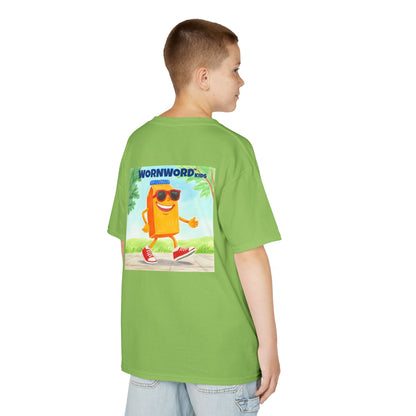 WORNWORD Kids Mid-Weight Tee - Walking Juice Box “Sip Happens. Keep Rollin’!