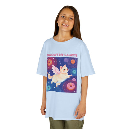 WORNWORD Kids Mid-Weight Tee - Cat Lovers "Paws Off My Galaxy!"