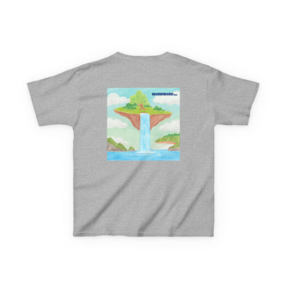 WORNWORD Kids Mid-Weight Tee - Waterfall Islands “Sky’s the Splash Limit!”