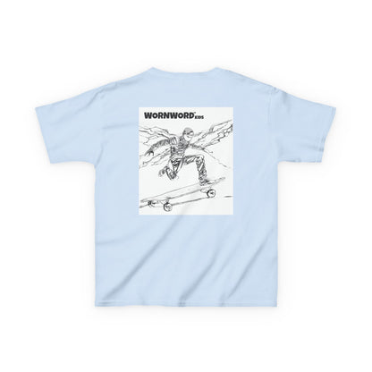 WORNWORD Kids™ Youth Mid-Weight Tee - Lightning Bolt "Charged Up and Rolling!"